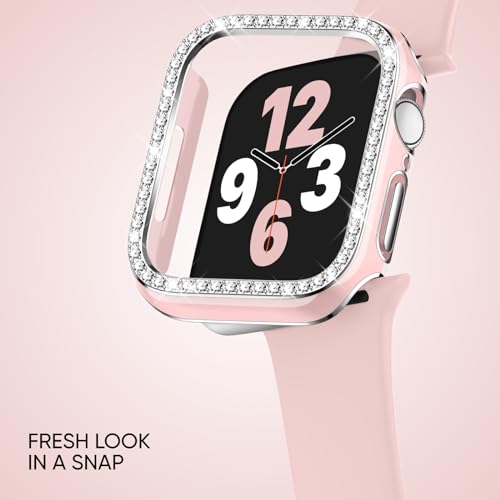 Image of Adorique 3-in-1 Compatible for Apple Watch Band 40mm 41mm 42mm 44mm 45mm 46mm, Soft Silicone Sport Strap for iWatch Series SE 10 9 8 7 6 5 4 3