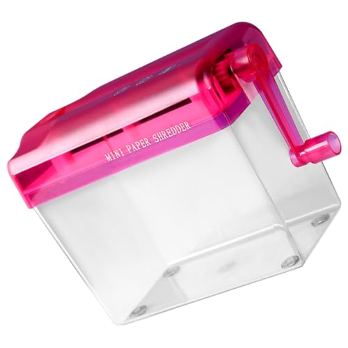 Lurrose Trituradora Manual Difusores Película De Privacidad para Ventana De Baño Sin Contacto Garras Trituradora De Carne Sujetador De Papel Trituradoras Cajón Documento Portátil Metal