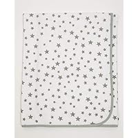 Coperta Neonato In Cotone 100% - Doppio Strato 80x75 Cm, Grigio Con Stampa Bambini - Foto 5