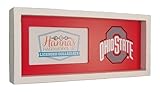 Hanna's Handiworks Ohio State University OSU Wooden Tabletop Picture Frame | Standing Holder for 3x5 Photo | Ideal College Decor Gift for Graduation, Student, Alumni | Show Your School Team Spirit