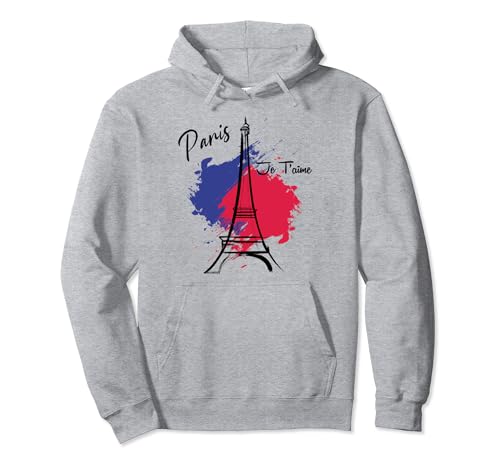 Torre Eiffel París Vintage I Love Paris Francia Hombre Mujer Sudadera con Capucha