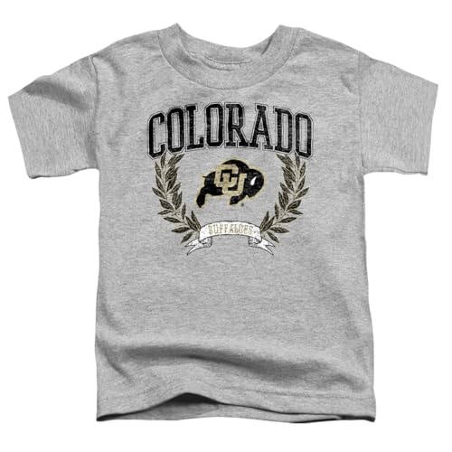 LOGOVISION University of Colorado Laurels Dark Kids T Shirt (2) for Toddler Boys and Girls, Athletic Heather