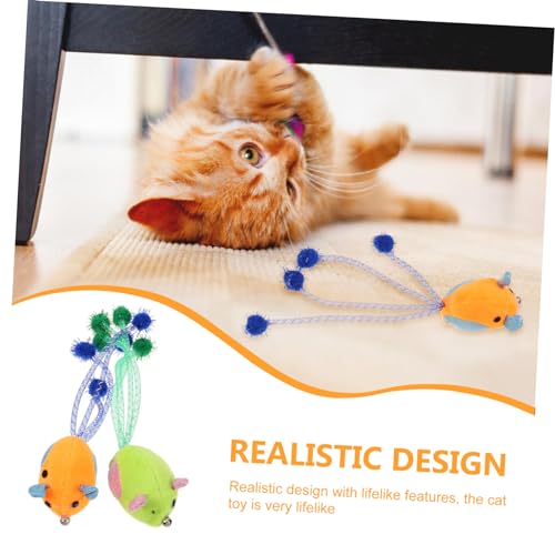 SUPVOX 2 Pçs Brinquedo De Gato Brinquedos Para Gatos Internos Brinquedo De Gato Brinquedo De Pelúcia