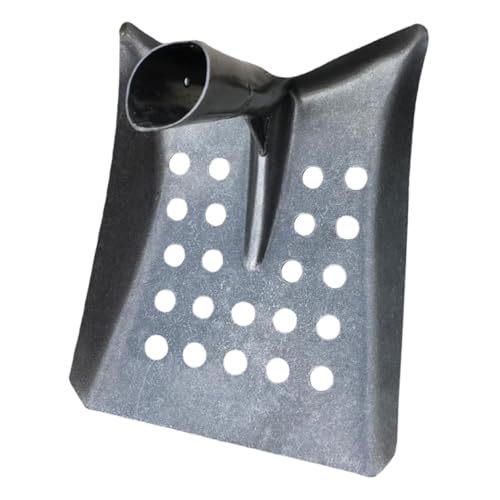 TOGEVAL Pelle De Nettoyage Métallique Plate Multi-usages pour Élevage De Volailles Nettoyage Agricole Grosse Ouverture Pratique De Porcherie