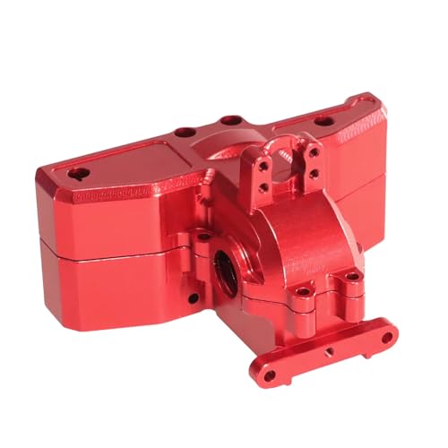 Boîtier de boîte de vitesses en métal rouge robuste pour upgrade MJX Hyper Go 14209 14210