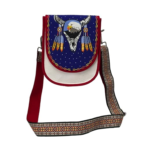 La Vivia Handmade Beaded Handbag, Native American Style Seed Beads