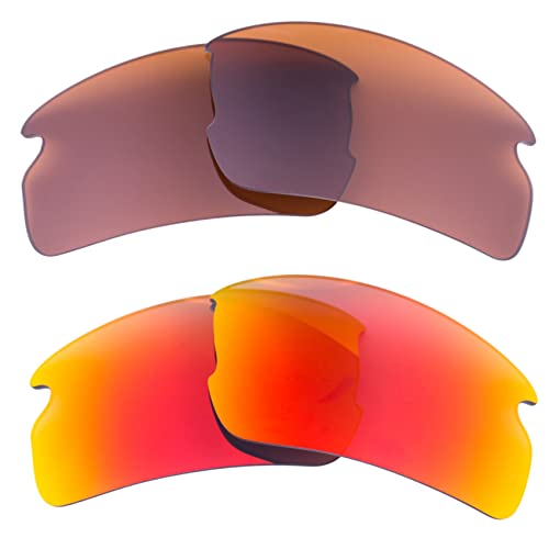 LenzFlip 2色セット Oakley Flak 2.0 アジアンフィット 偏光 交換レンズ オークリー フラック2.0 Asian Fit