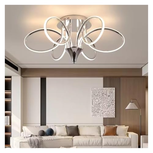 Remote Controller Modern Led Chandelier for Living Room Bedroom Dimmable