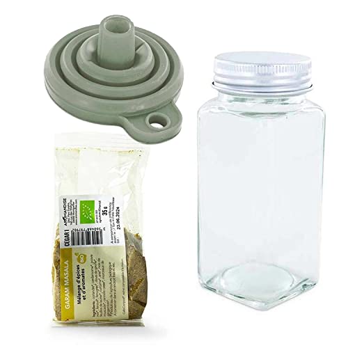 Spice Bottle + Funnel + Garam Masala 35 G #TOP4