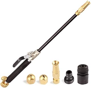 Portable Hydro Jet High Pressure Power Washer Gun Pressure Washer Wand Extension, Hydrojet Pressure Washer Gun with 3 Hose Nozzles - High Pressure Hose Attachment for Garden Hose and Car Washing