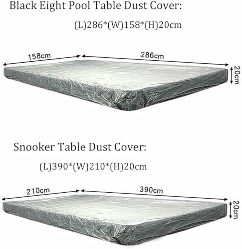 Cubierta de mesa de billar para exteriores e interiores de 7 a 12 pies 8