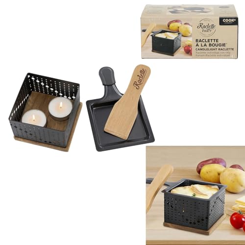 COOK CONCEPT - KC2487 Raclette Individual a la Vela - Aparato Nómada, Compacto y Elegante, para 1 Persona, Dimensiones 16,20 x 9,40 x 6,70 cm, Color No Especificado - imagen 9