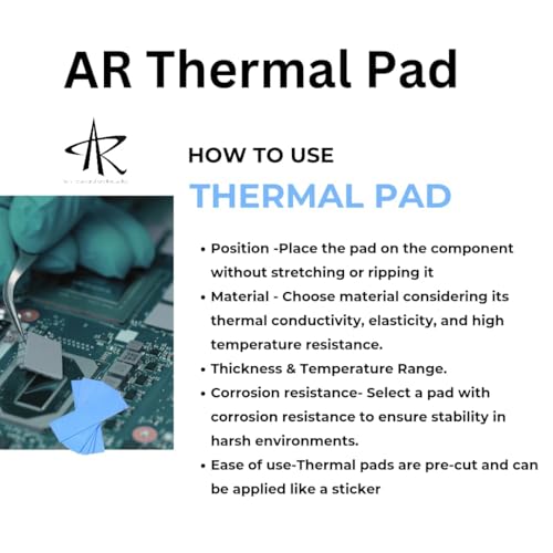 Image of AR Thermal Pad 12W /MK Thermal Conductivity Silicone Pads with Apply for SSD CPU GPU LED, Size- 50MM*50MM (Grey, Thickness 2 MM)