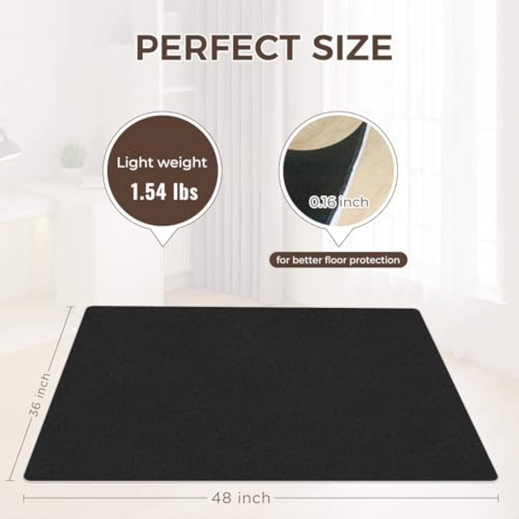 Office Chair Mat for Hardwood Floor