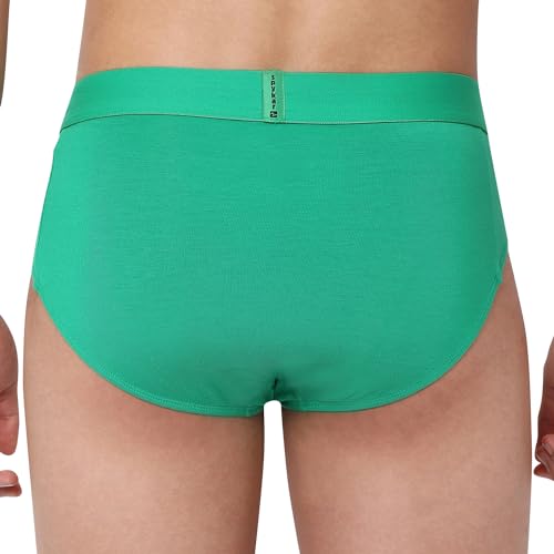 Image of Underjeans Men Premium Mid Grey Cotton Blend Regular Fit Brief