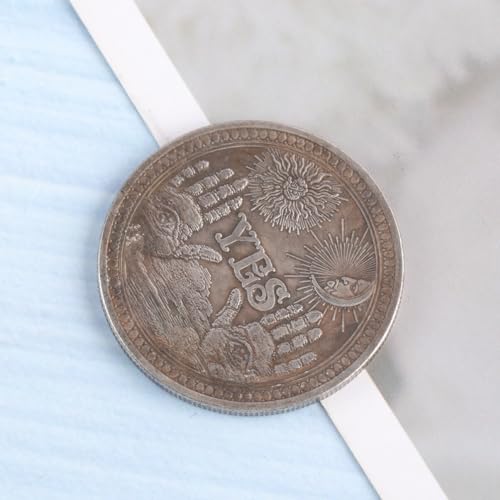 Garneck Ja Nein Herausforderung Münze Schädel Muster Stereoskopische Prägung Antike Kupfer Souvenir Sammlung Münze für Werfen Spiel Sammler