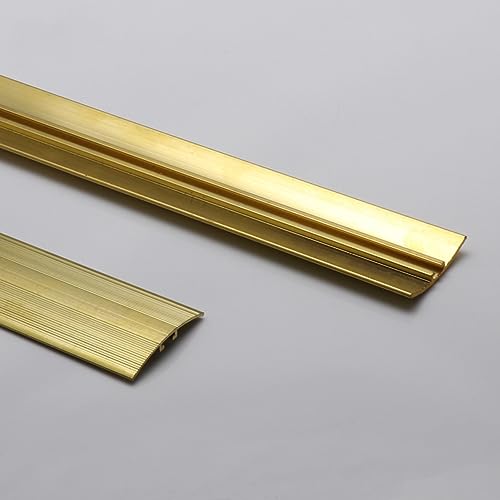 Non-slip Brass Threshold Strip Bar, Scratch-Resistant Transition Strips, Flat Divider Strip Decoration, Heavy Duty Brass Ramp Reducer (Size : 4 cm thicker)