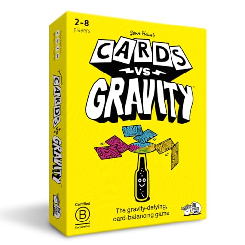 Big Potato Cards vs Gravity: Kannst du die Schwerkraft überwinden? Das perfekte Karten-Balancierspiel für die Kneipe oder zu Hause. Urkomischer Spaß für 2-8 Spieler (Mit Dosenadapter und Reisetasche)