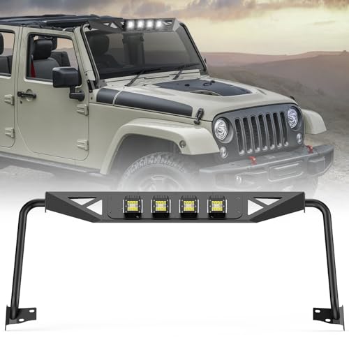 Image of Nilight Front Windshield Frame Cover for 2007-2018 Jeep JK JKU Unlimited
