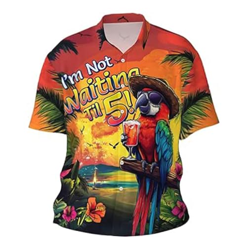 Camisa Informal Estampada de Verano para Hombre con diseño único Transpirable y Elegante para Uso Diario exteriorEstilo Refinado sin Esfuerzo Aparente