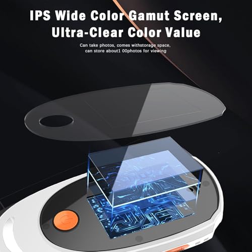 Image of Digital Microscope Handheld, Portable Digital Magnifying Glass 500x with 2.0inch Color Screen, Children Science Educational