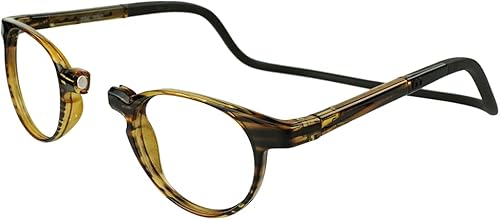Clic Slastik - Gafas de lectura magnéticas para lectores de computadora, banda plegable suave, patillas ajustables, Taku