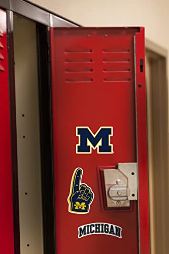Image of University of Michigan 8ct Vinyl Sticker Pack - Large Waterproof Decals for Laptops, Water Bottles, Tablets, Scrapbooks, Vehicles & More - Officially Licensed Wolverines Designs