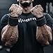 PR Personal Record Heavy Duty Premium Wrist Wraps, More Elasticity, Reinforced Stitching, Extra Wide Strap, Strong Thumb Loop, Larry Wheels Weightlifting Wraps, Lifting Wrist Wraps - All Black