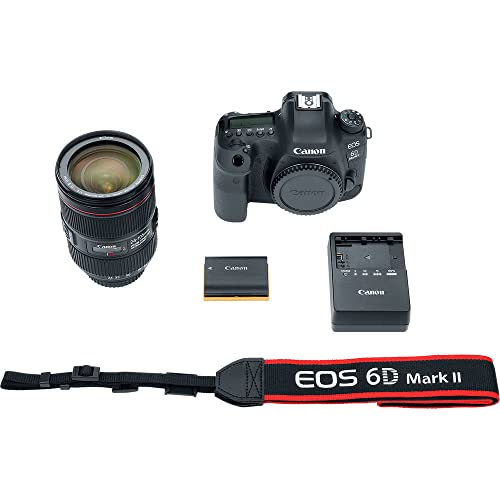 Canon EOS 6D Mark II DSLR con lentes 24-105mm y 50mm miniatura 3