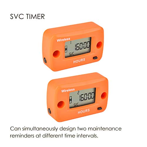 Jayron Digital Wireless Hour Meter,Vibration Activation,Used for Generator Marine ATV Lawn Mower and Equipment That Vibrates at Work - Thumbnail 6