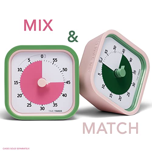 TIME TIMER Home MOD – 60-Minuten-Visual Timer für Kinder – Homeschool Supplies Study Tool, Timer für Kinderschreibtisch, Büroschreibtisch und Meetings mit geräuschlosem Betrieb (Peony Pink), 9x5x9 cm