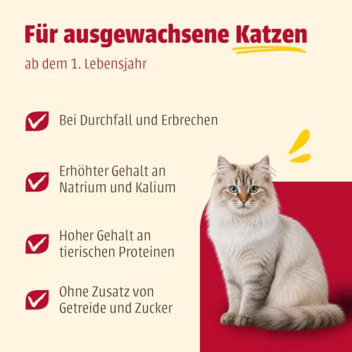 animonda INTEGRA PROTECT Intestinal Pute Pur (16 x 100 g), Katzen Diätfutter bei Durchfall & Erbrechen, Katzenfutter mit Pute und Reis, leicht verdauliches Nassfutter für Katzen