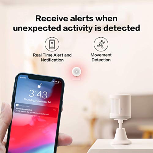 Aqara Motion Sensor Plus Aqara Indoor Air Quality Monitor, For Alarm System And Smart Home Automation, Broad Detection Range, Compatible With Apple Homekit, Alexa, Works With Ifttt #TOP7