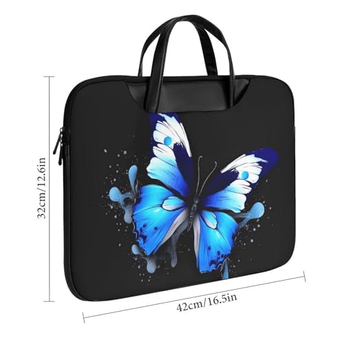 Bolso para portátil 17 pulgadas impermeable azul miniatura 3