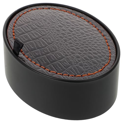 Artibetter Scatola Porta-gemelli in Pu Nera, Organizer Portatile e Vetrina per Gemelli da Uomo, Custodia Rigida Protettiva per Gioielli da Viaggio e Conservazione Elegante