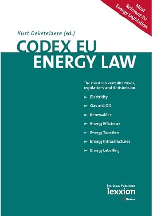 Codex Eu Energy Law book cover