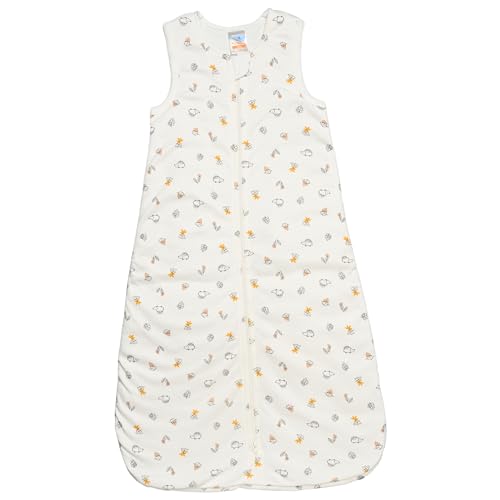 Image of Pure Cotton Baby Sleeping Sack Bag, Baby Sleeping Pod, Inverted Zipper, Snap Buttons, Inner Padding Filling