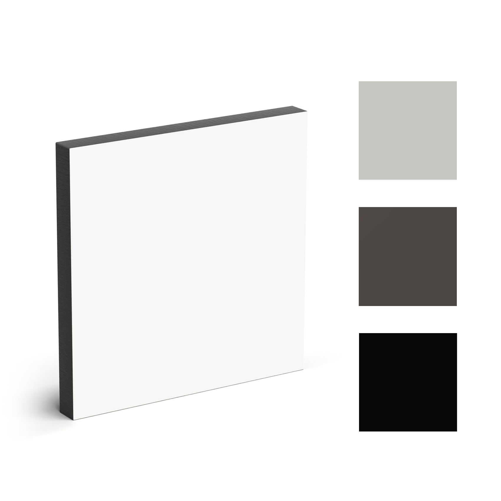 Platten HPL 40x70 cm - 10 mm dick (Weiß), langlebig,Solide, feuchtigkeitsbeständig, Vollkernplatten, Badezimmerarbeitsplatte, Arbeitsplatte