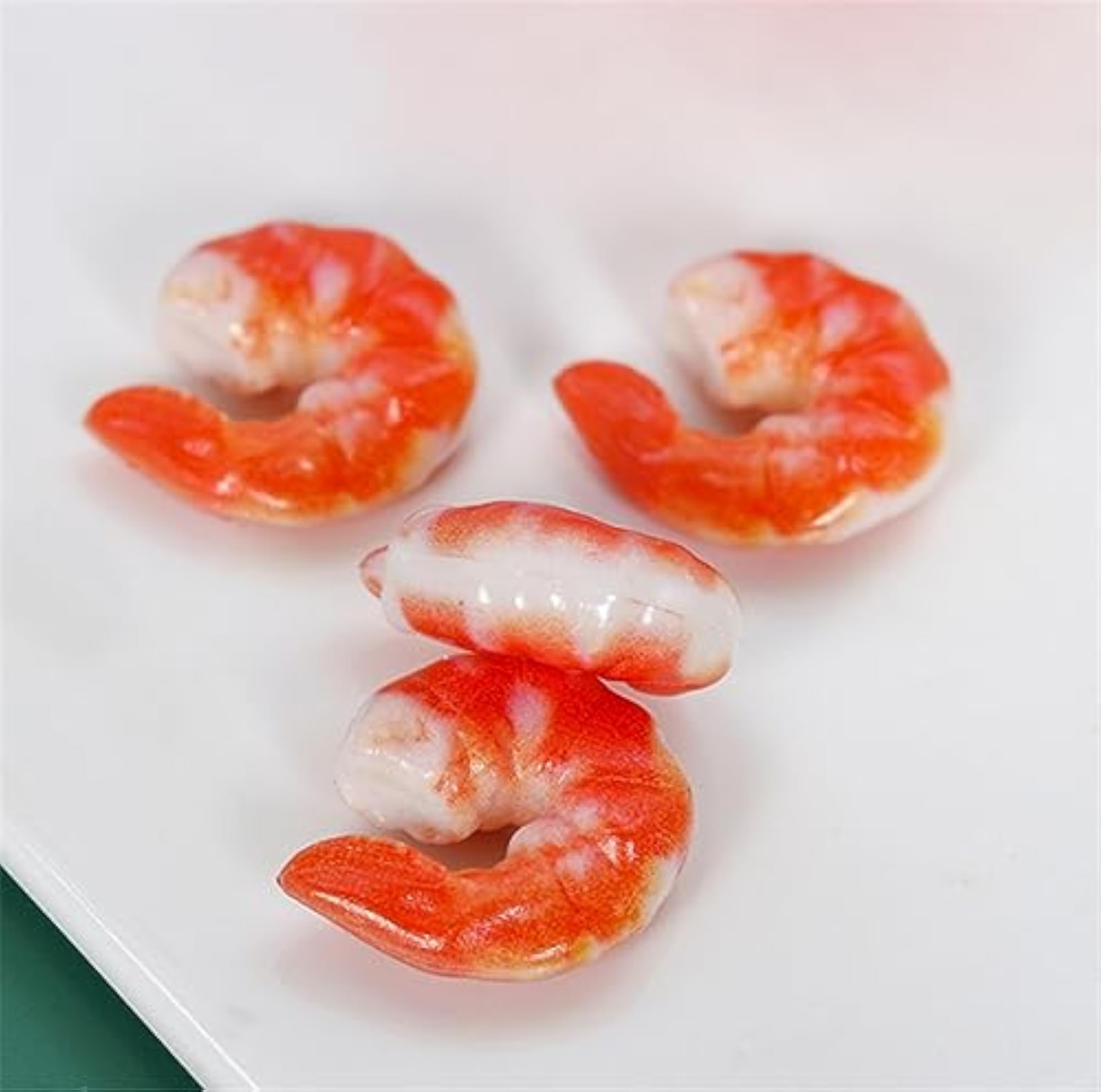 10 Pcs Lifelike Cooked Shrimp Models for Display