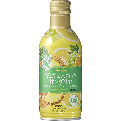 ギュギュッと搾ったサングリア 白ワイン×グレフル＆パイン＆オレンジ 300ml [ 白ワイン 甘口 日本 ]