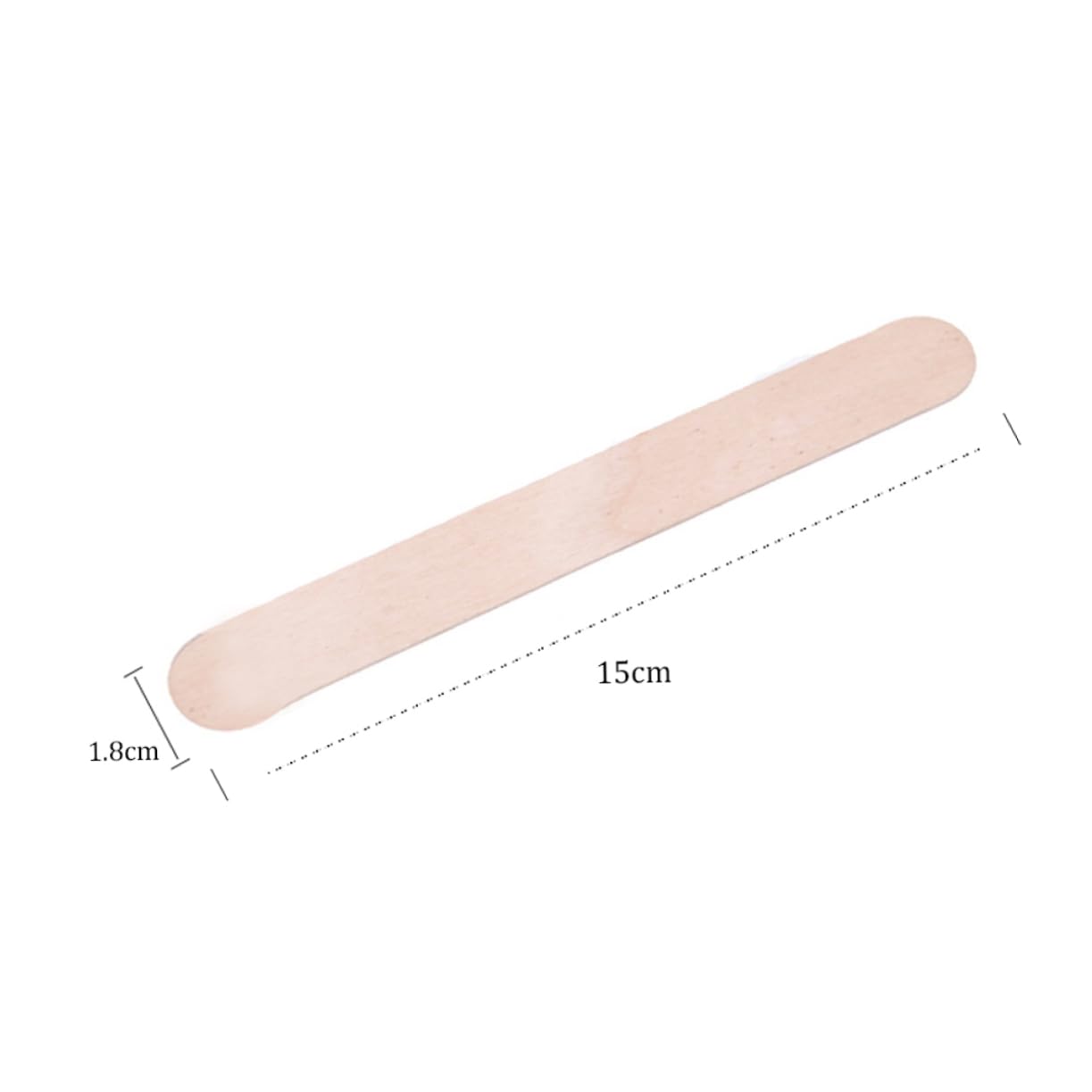 Beavorty 100pcs Hair Removal Wax Wooden Stick Kit Disposable Spatulas Guasha Tool for Ear Wax Removal