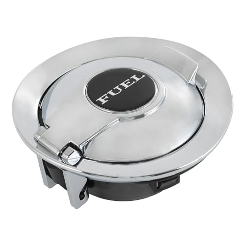 CARMOCAR gas cap Fuel Filler Chrome 68250120AA Replacement for 2008-2023 Dodge Challenger gas tank door by CARMOCAR - Used condition - US$20.32