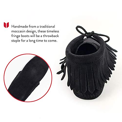 Minnetonka Women's Classic Fringe Hardsole and Softsole Boot4