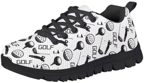 Yreiwoby Trendy Sneakers for Boys 2025 Golf Print Running Shoes Size 12 Simple Style Kids Trail Running Shoes School Little Boys Athletic Shoes Lightweight Breathable Hiking Shoes