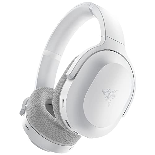 Razer Barracuda - Wireless Multi-platform Gaming & Mobile Headset (SmartSwitch Dual Wireless, Noise-Cancelling Mics, TriForce 50mm Drivers, Memory Foam Ear Cushions, 40h Battery, USB-C) Mercury White