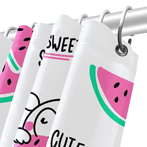Rideau de douche imprimé à la main imperméable et coloré taille standard
