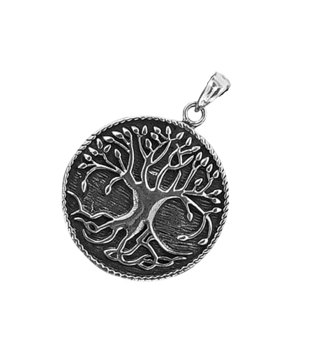 Preisvergleich Produktbild Kiss of Leather Lebensbaum Anhänger aus 925 Sterling Silber Nr. 100