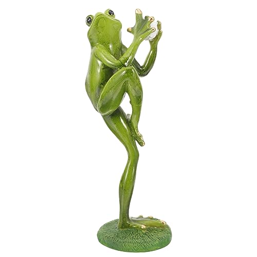 Micro paysage extérieur sublimé par une figurine de grenouille durable