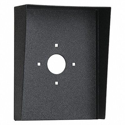 Inteset Card Reader Cover for Gooseneck Pedestal, 10" x 8", Steel, Black Powder Coated