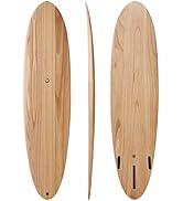 Amazon.com : nanazero Wood Skin Surfboard Mid Length MID04 Twin 6